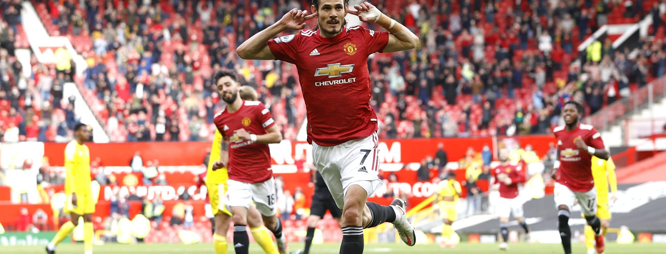 Gol de Cavani en Old Trafford