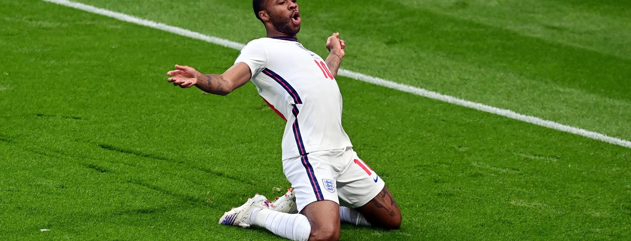 Raheem Sterling scores against Czech Republic