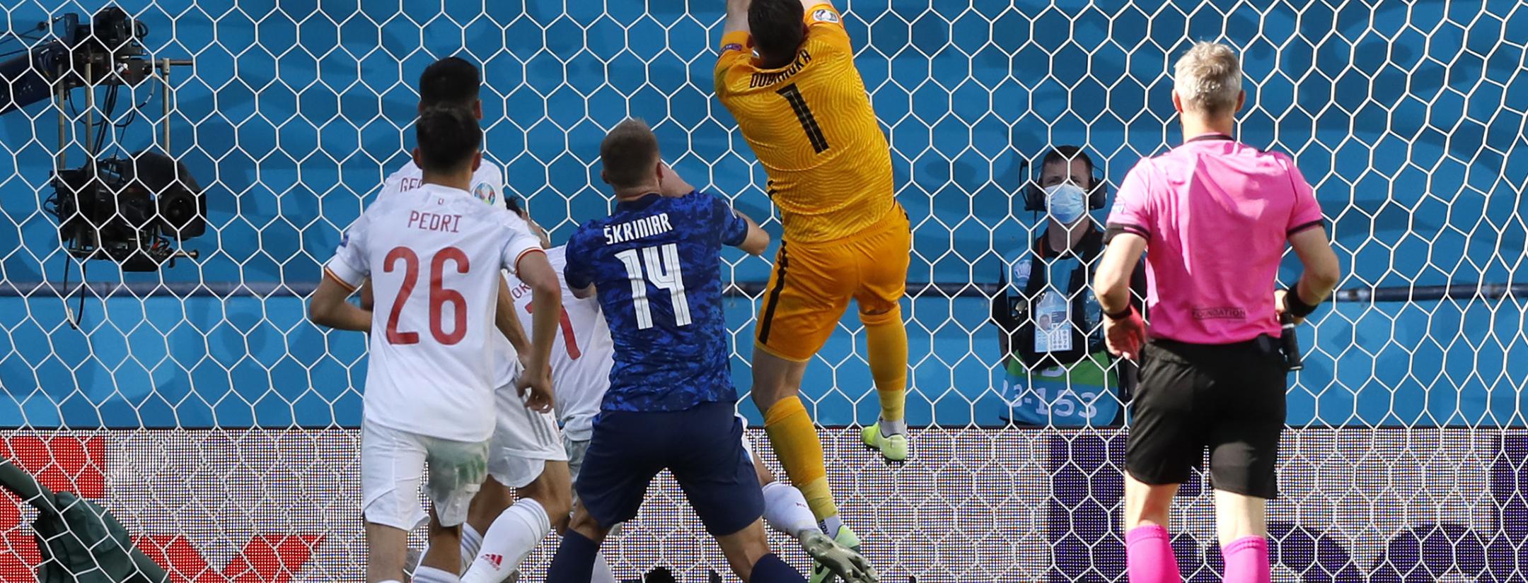 Martin Dubravka own goal vs Spain