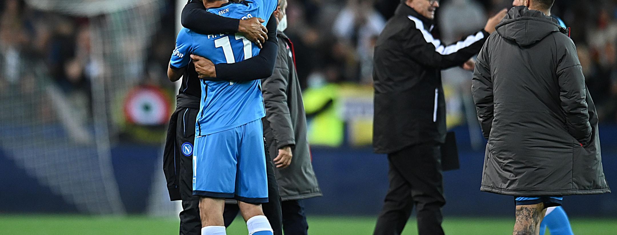 Hirving Lozano y Luciano Spalletti