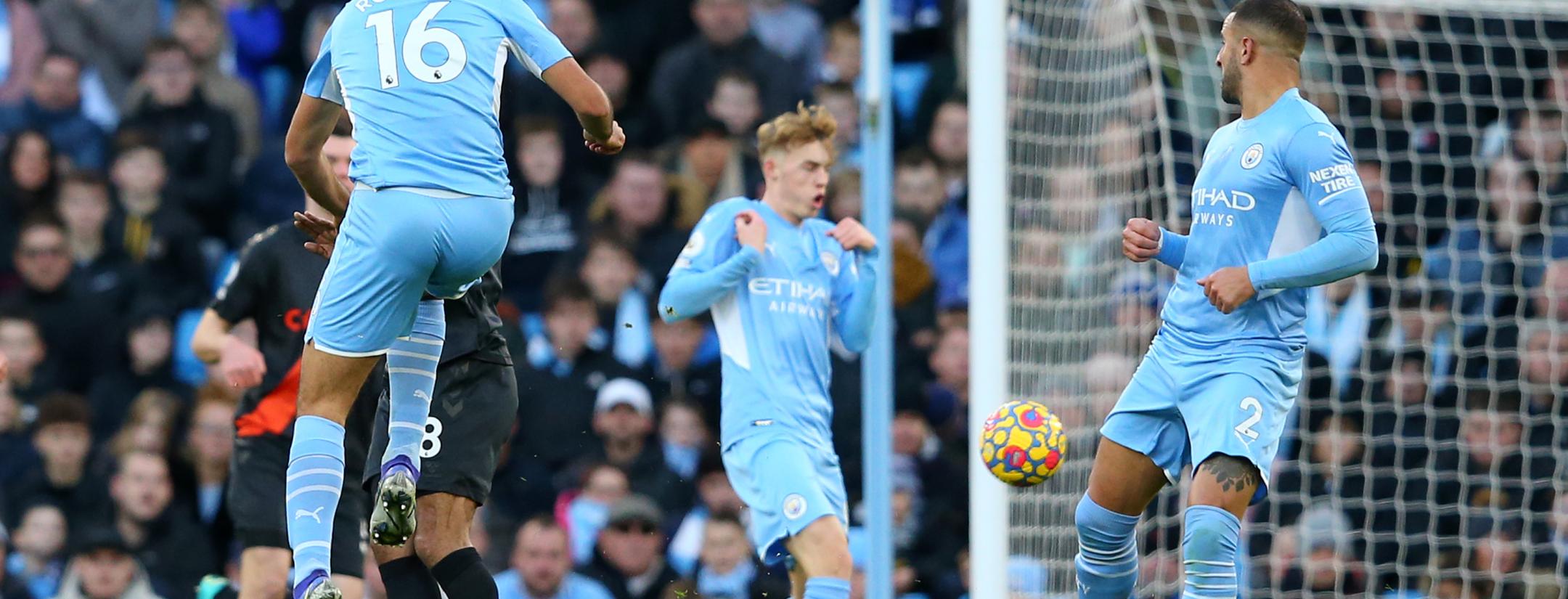 Rodri goal vs Everton