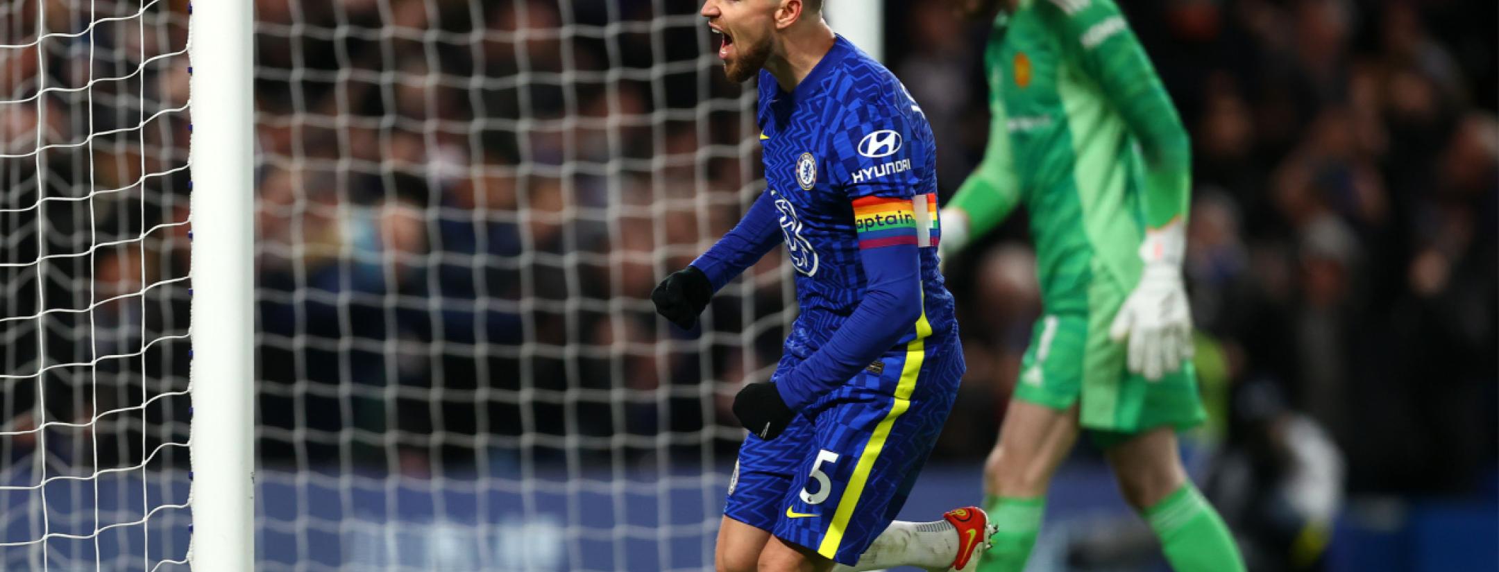 Jorginho error vs Man United