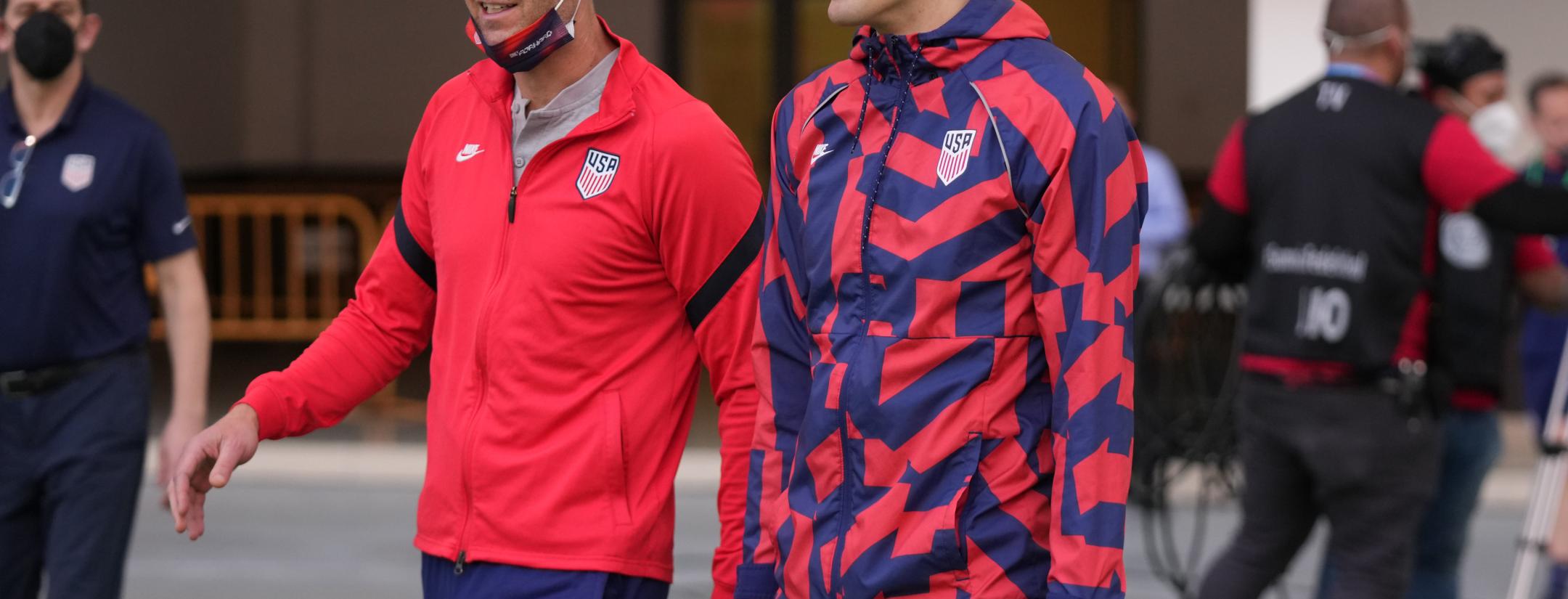 Gregg Berhalter and Gio Reyna