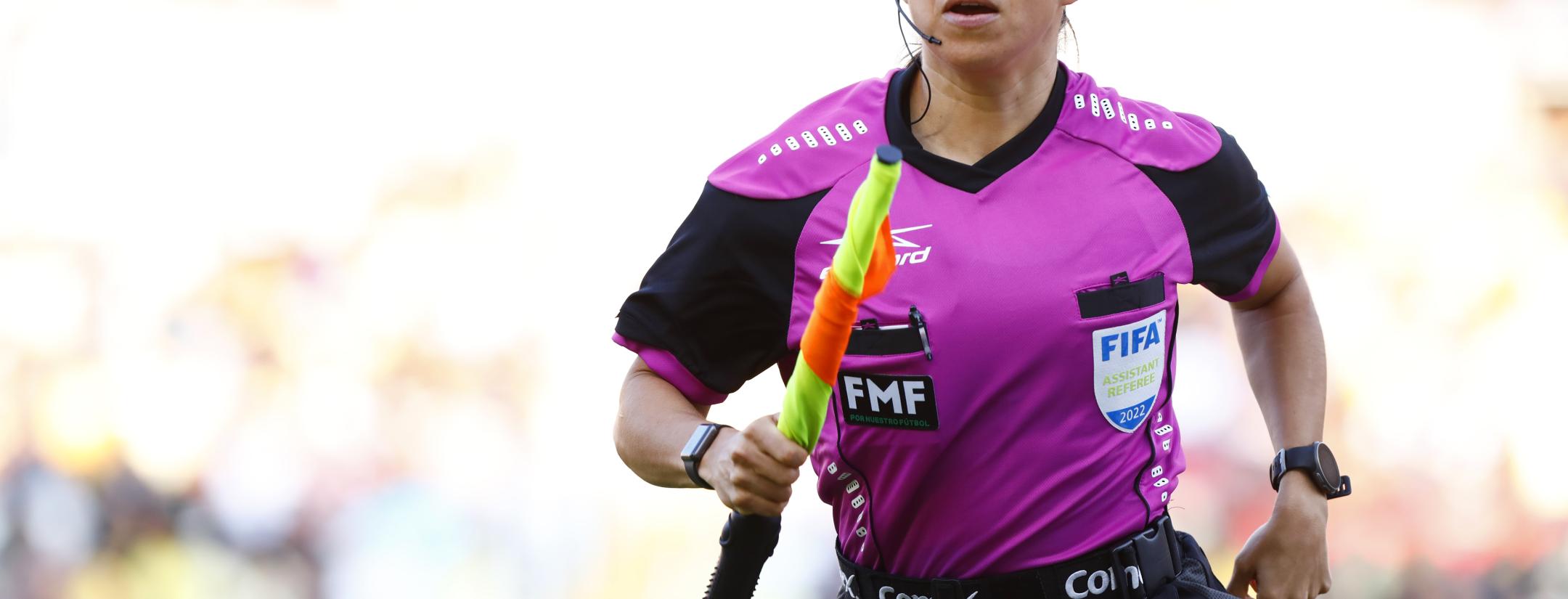 Karen Díaz en el primer trío arbitral femenino en un Mundial masculino