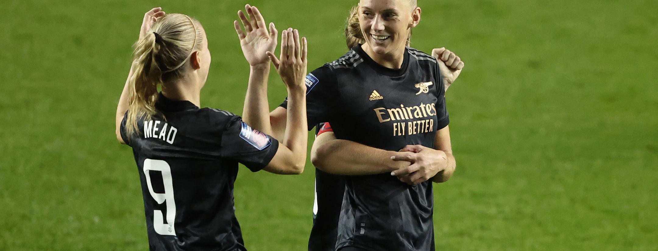 Arsenal beats Lyon 5-1 in UWCL