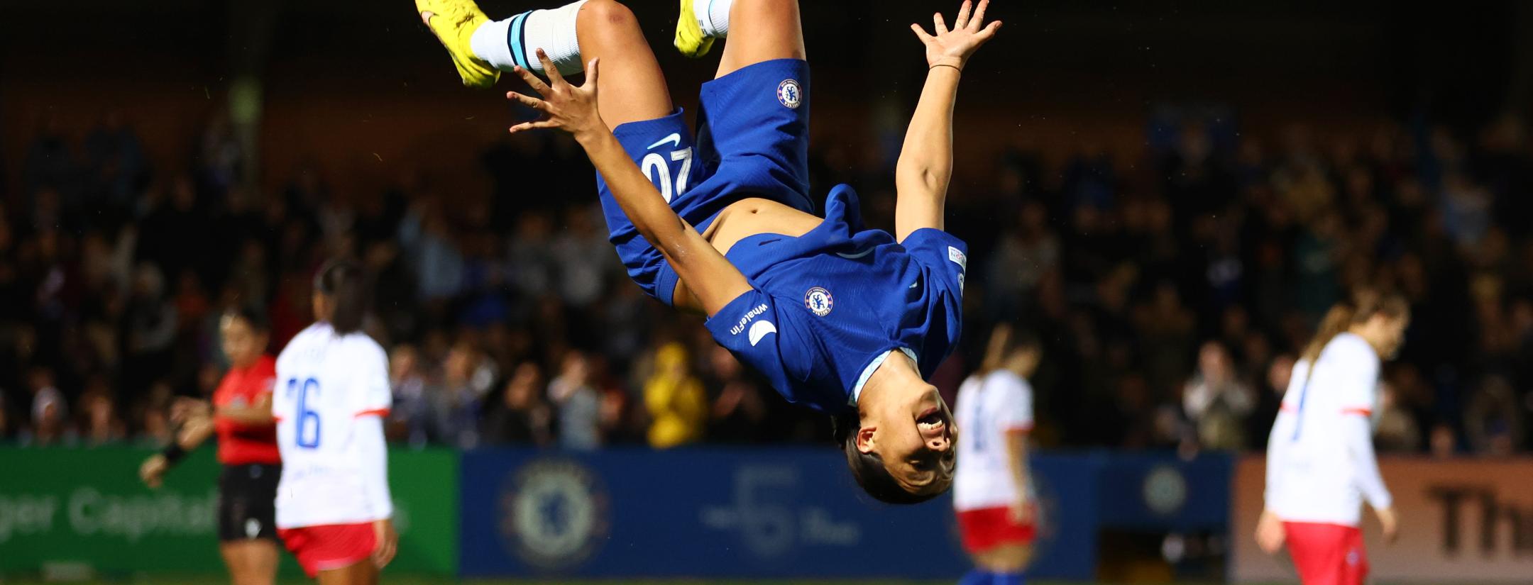 Sam Kerr scores four goals in a match