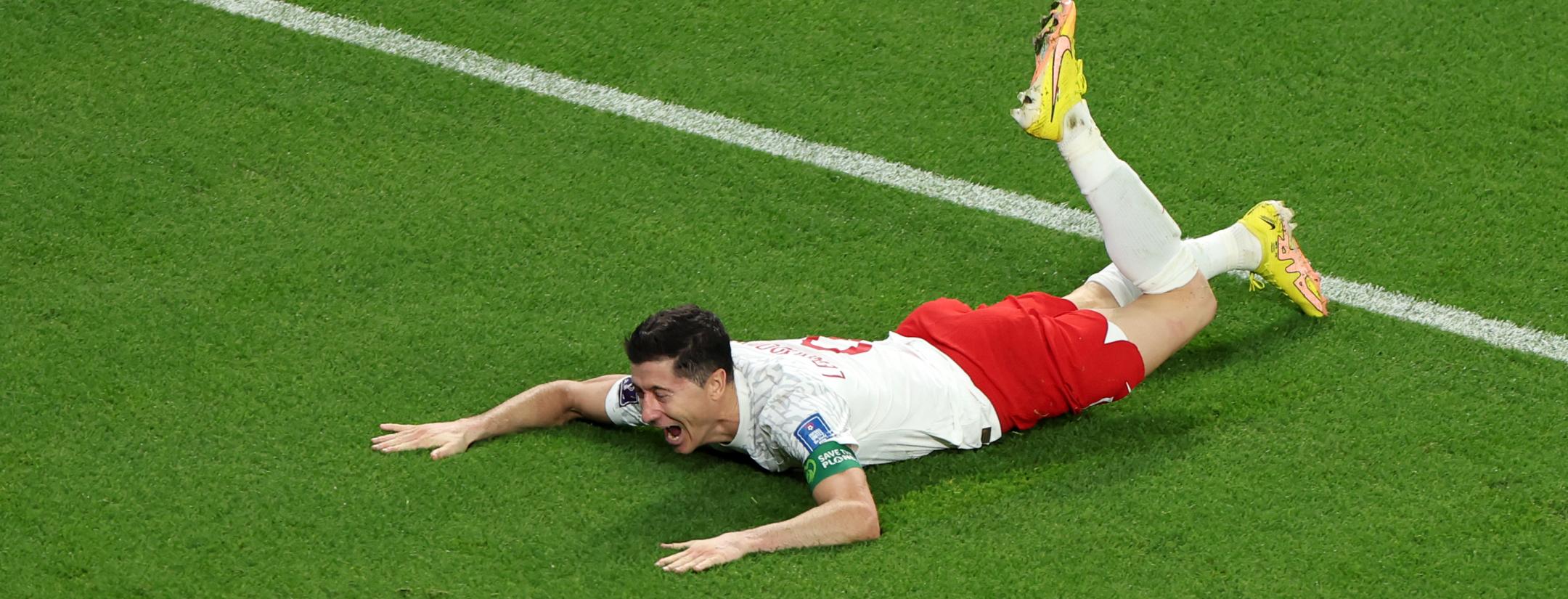 Primer gol de Robert Lewandowski en un Mundial