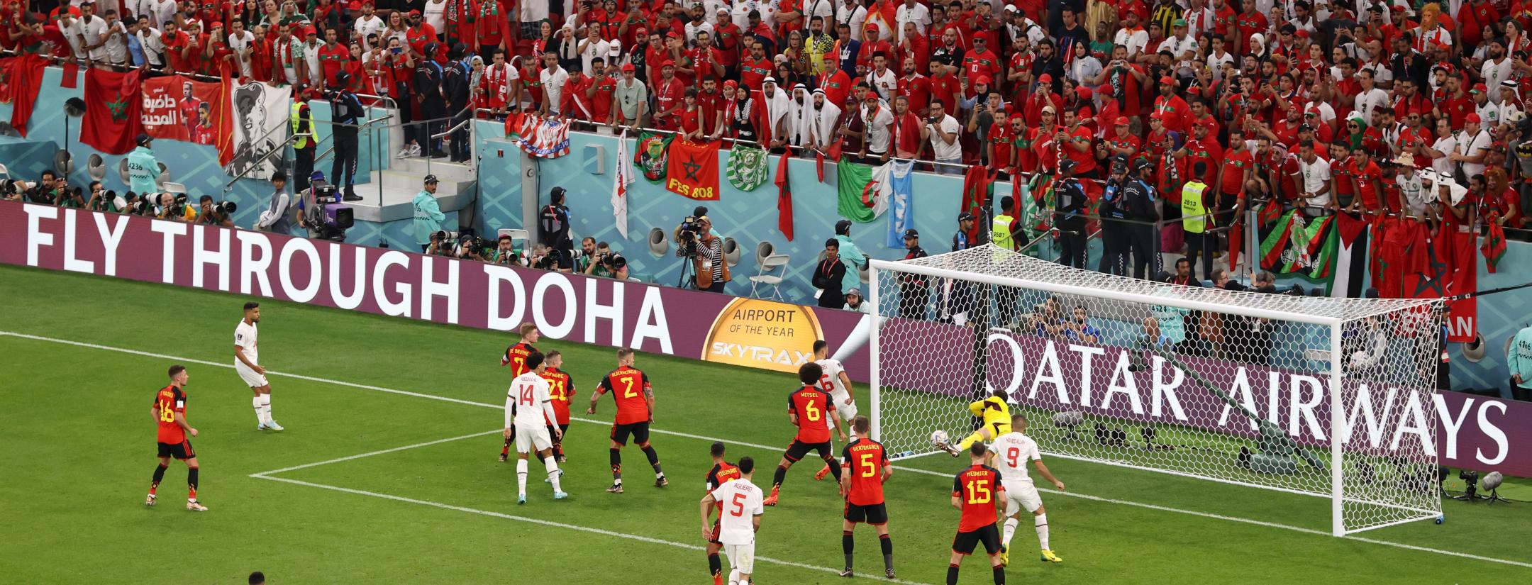 Abdelhamid Sabiri scores outrageous free kick as Morocco beats Belgium