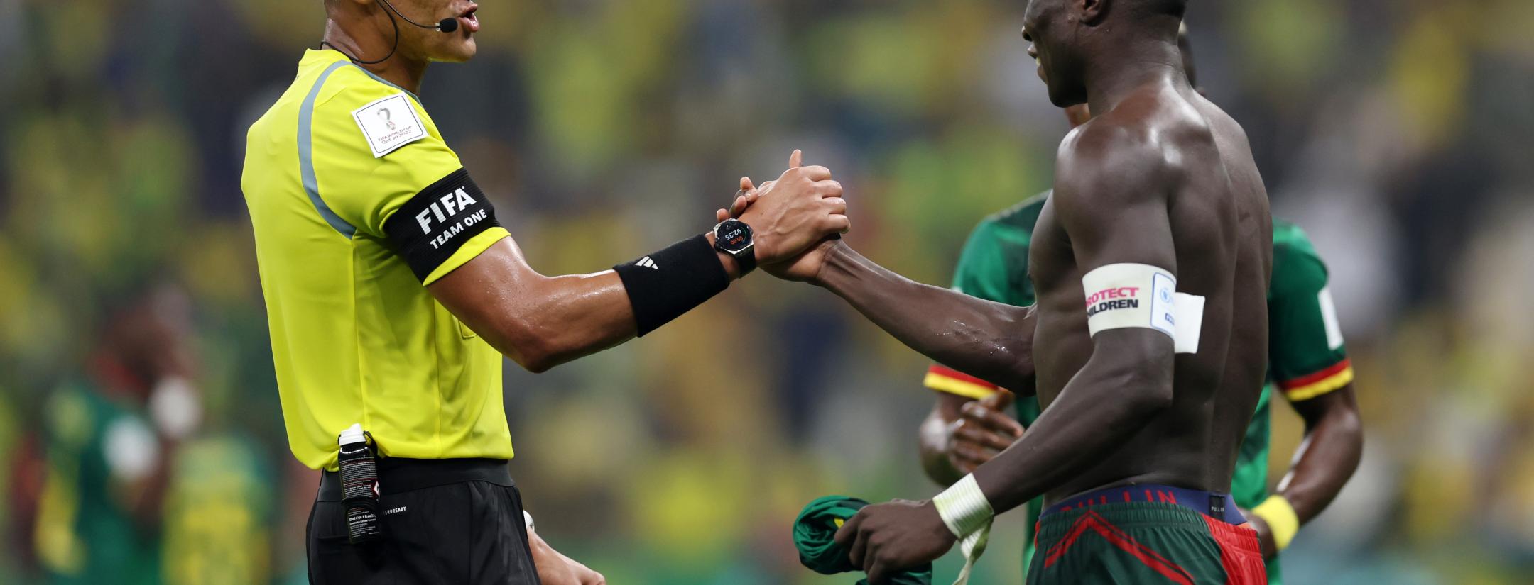 Vincent Aboubakar red card vs Brazil