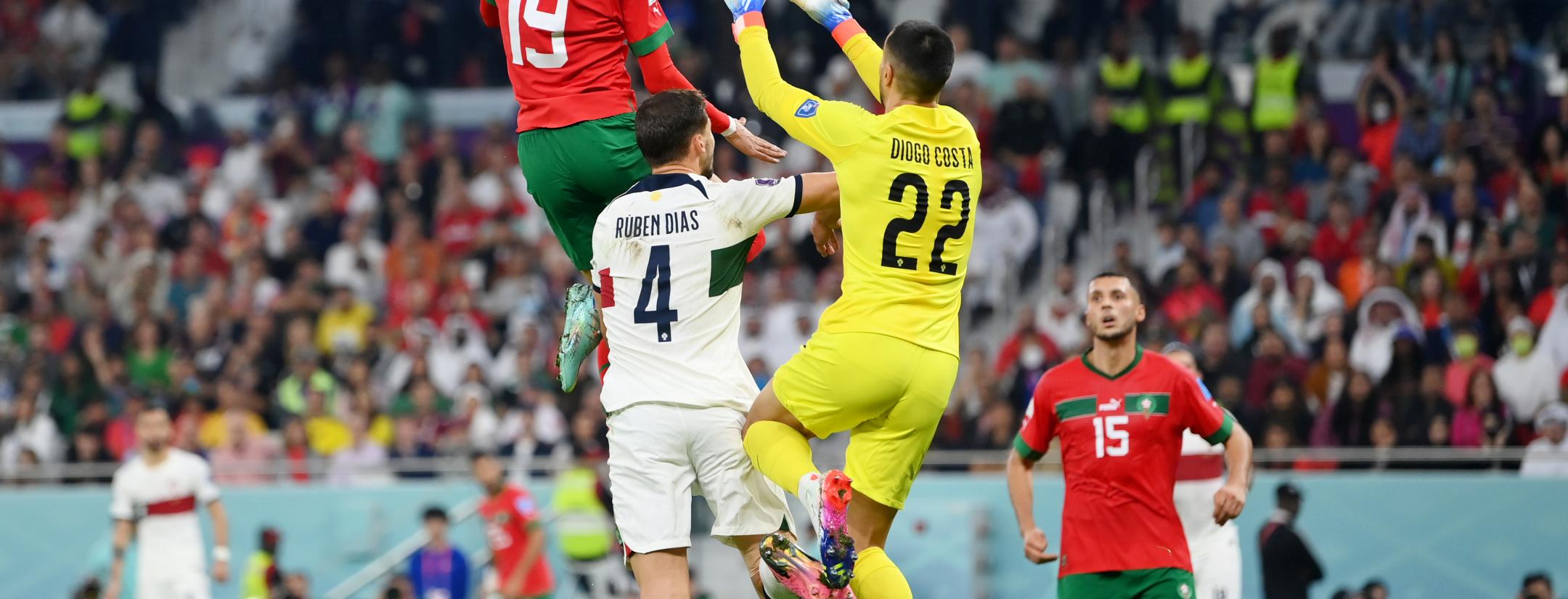 Youssef En-Nesyri channels his inner Ronaldo to score against Portugal