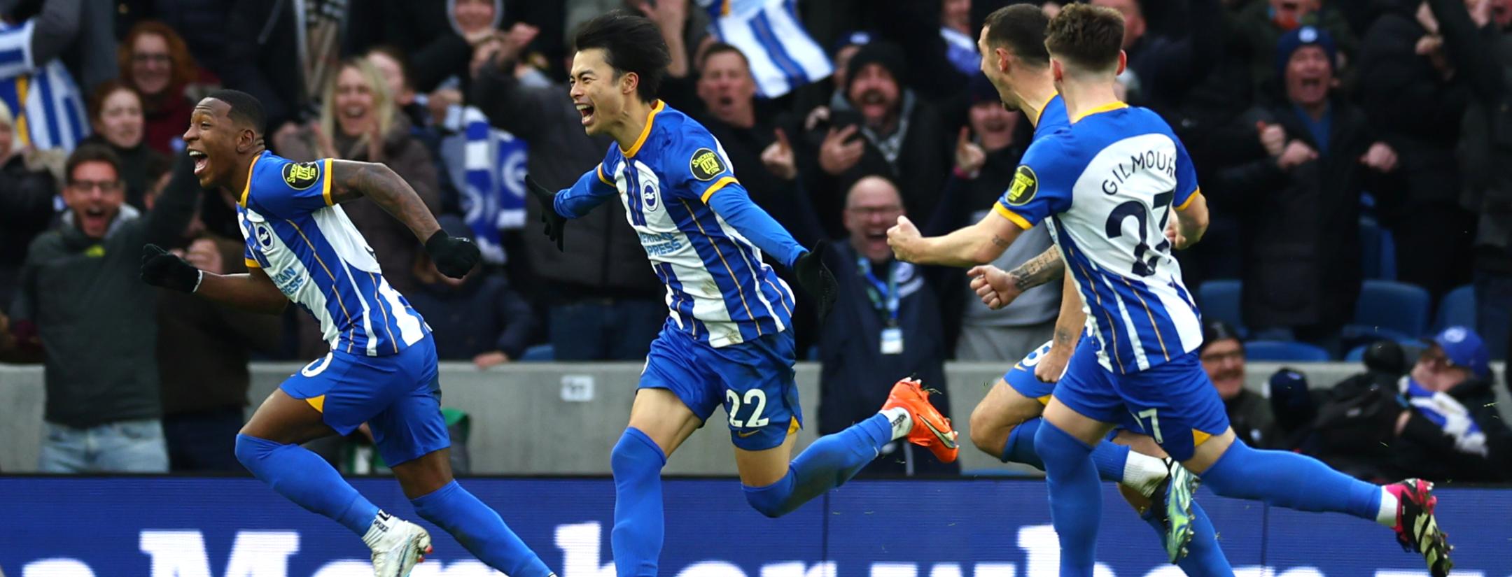 Kaoru Mitoma goal vs Liverpool