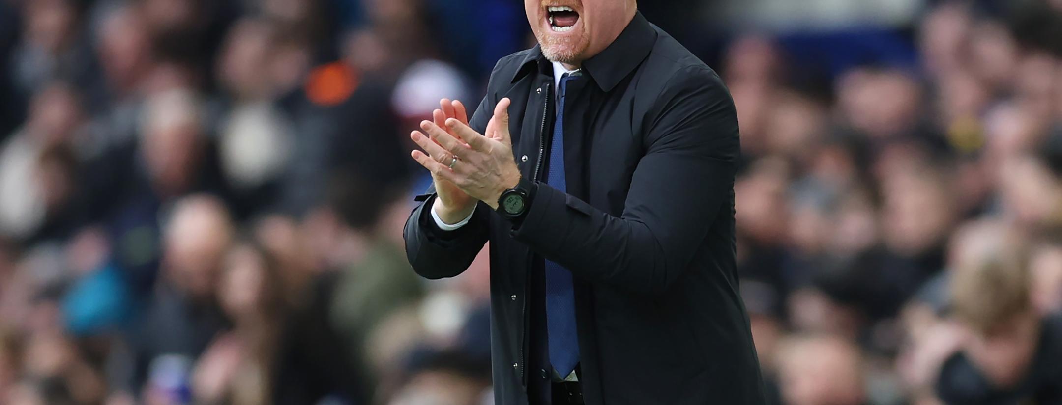 Sean Dyche during Everton vs Arsenal 