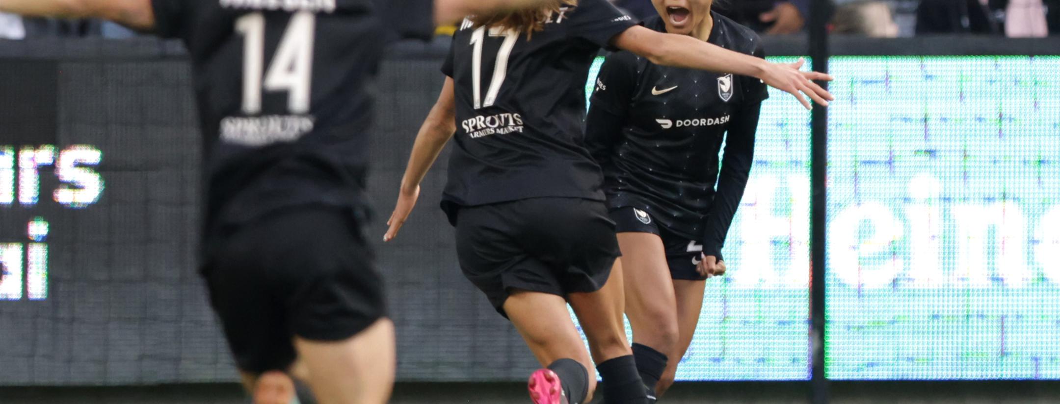 Alyssa Thompson first NWSL goal for Angel City