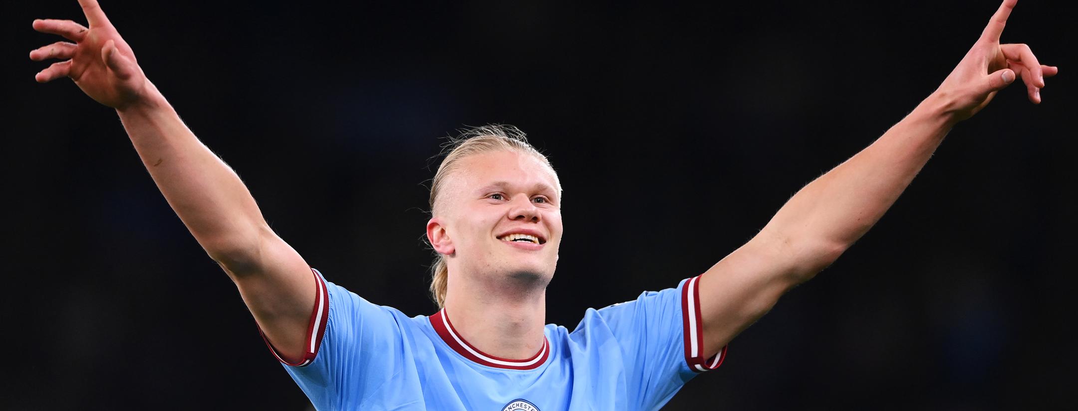 Erling Haaland 35th EPL goal sets record