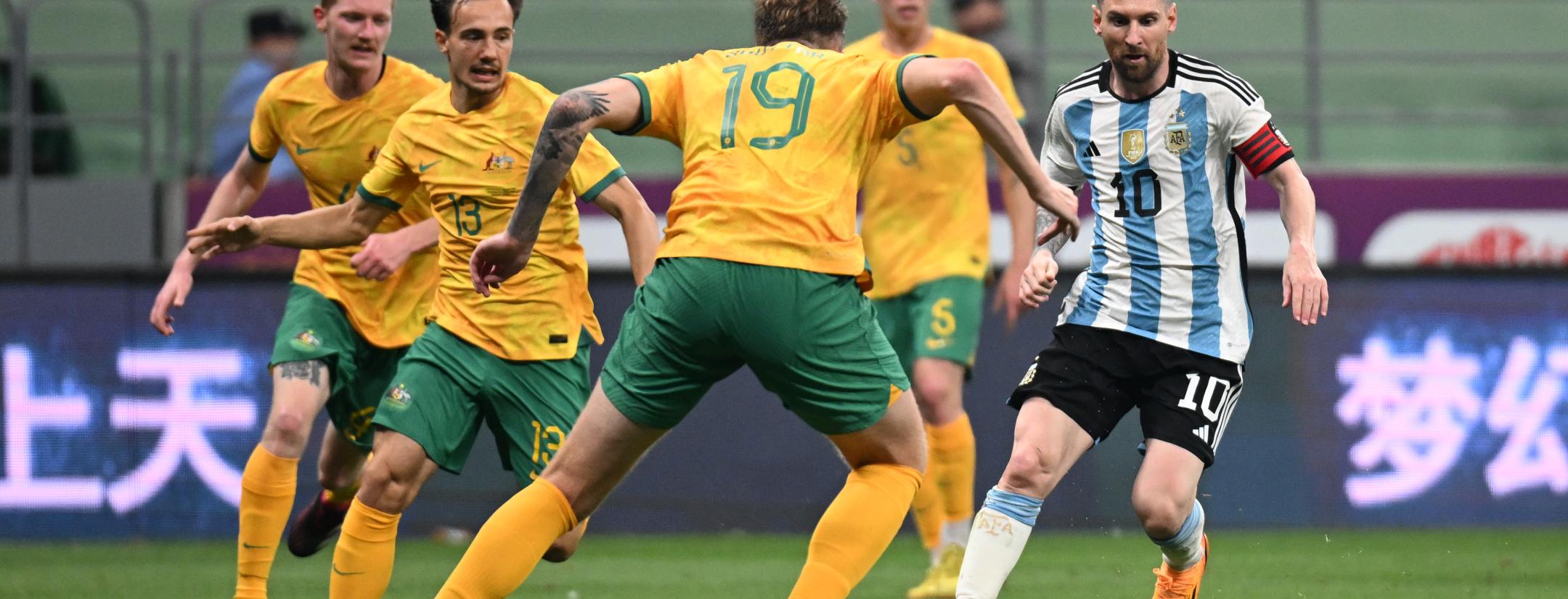 Lionel Messi goal today vs Australia