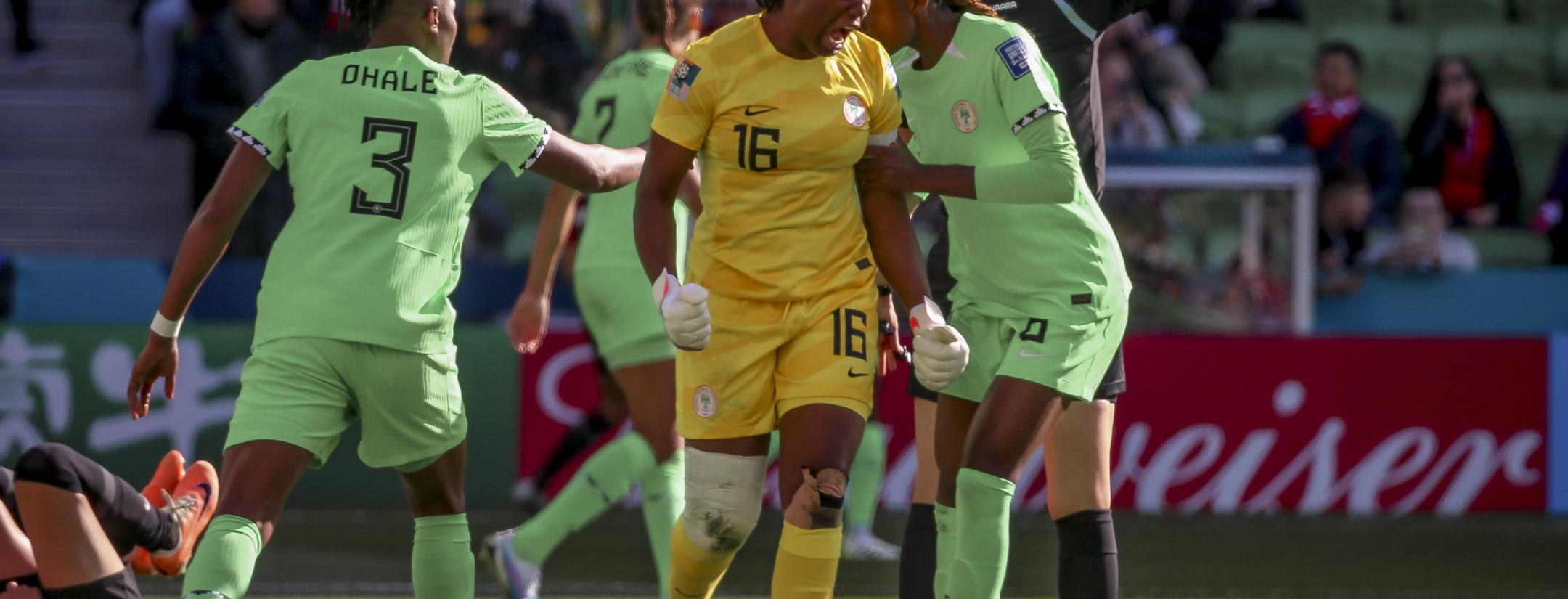 Nnadozie penalty save vs Canada
