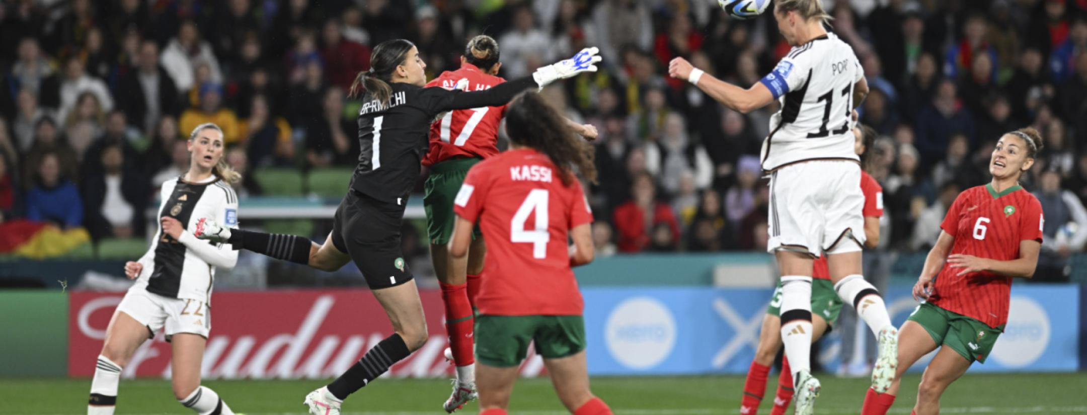 Popp doubles down as Germany maul Morocco 6-0