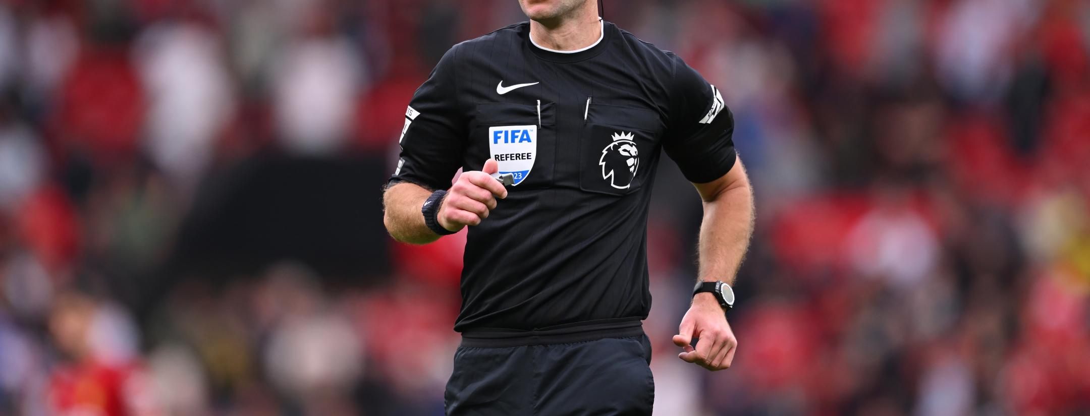 Jarred Gillett during Manchester United and Brighton & Hove Albion at Old Trafford