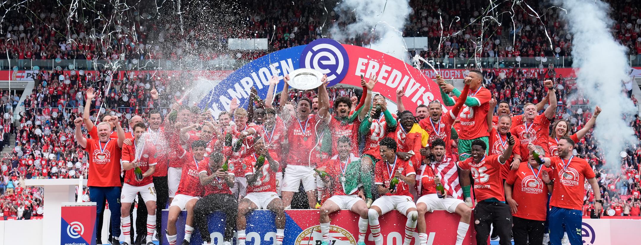 PSV lift 2023/24 Eredivisie title