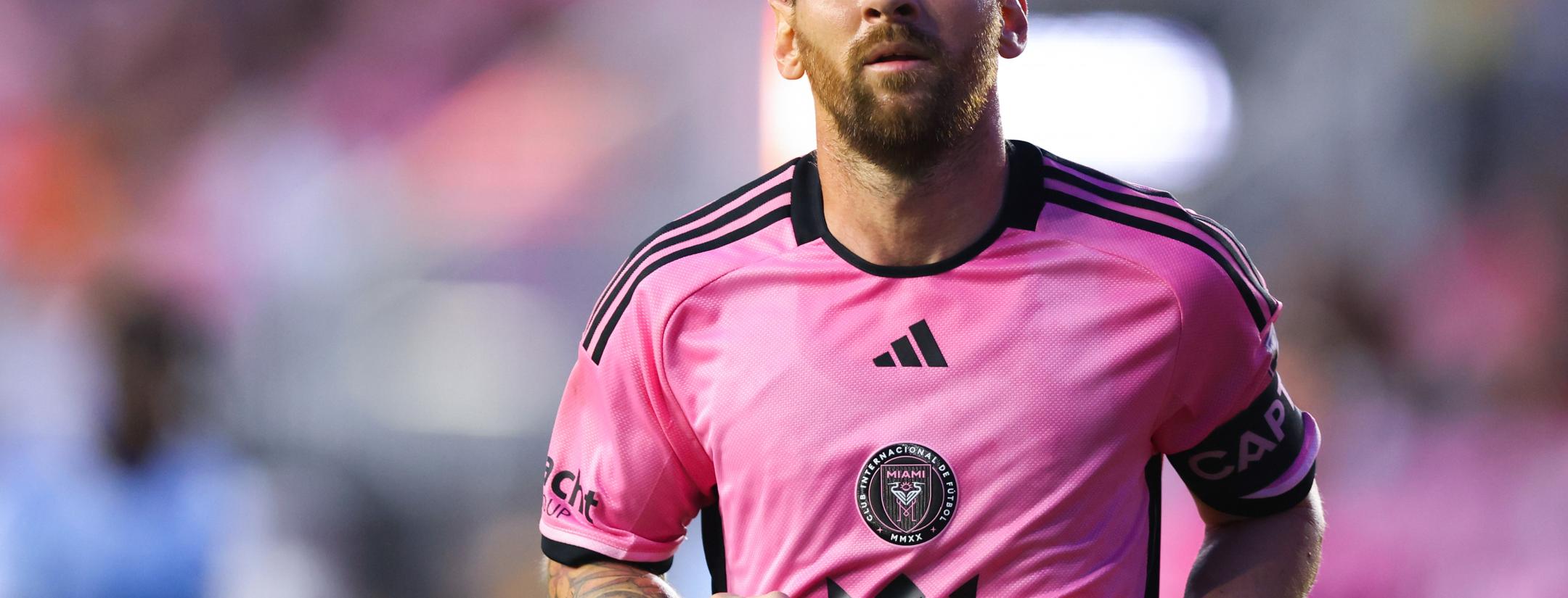 Lionel Messi looks on during Inter Miami's MLS match against Atlanta United