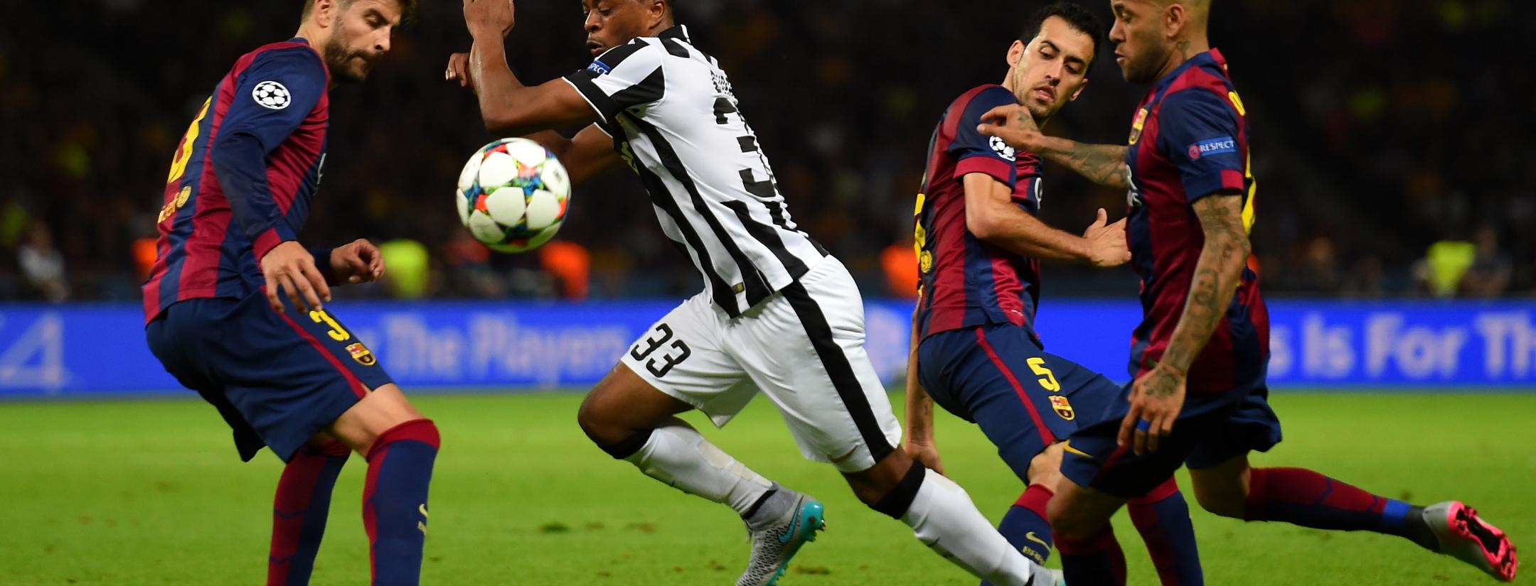 Patrice Evra and Gerard Pique