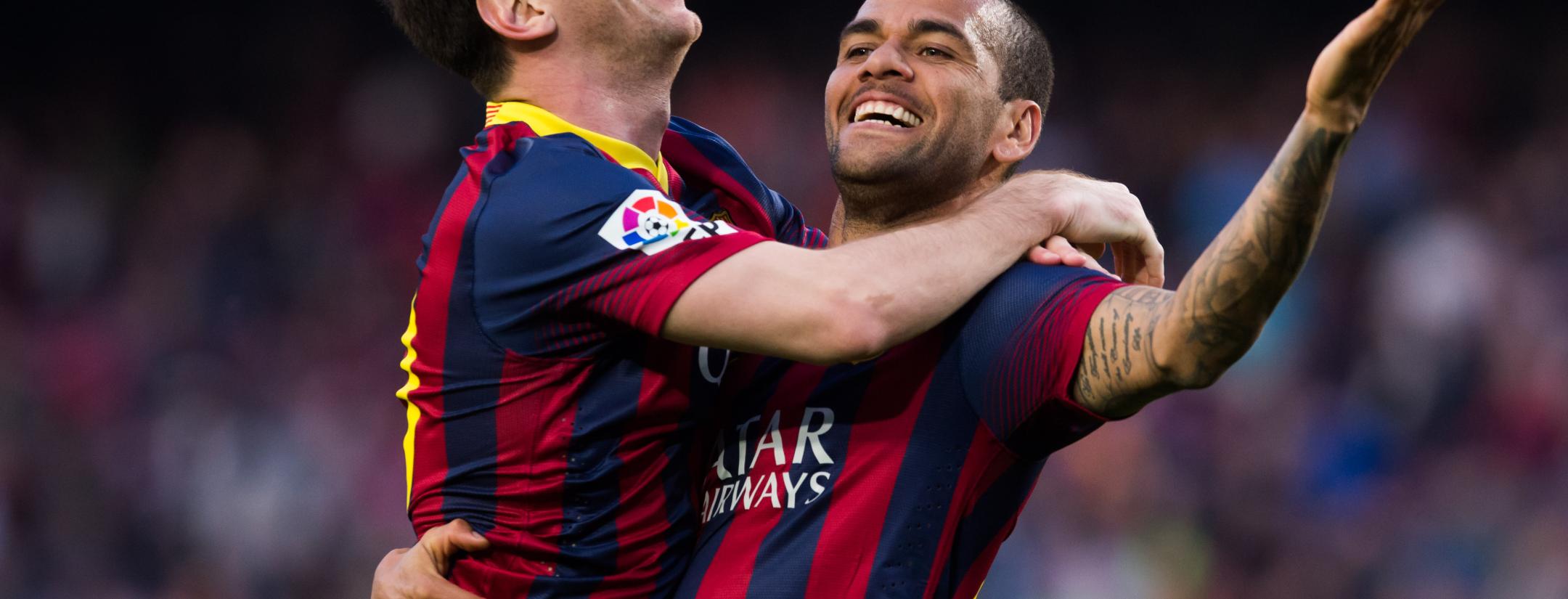 Dani Alves Messi assists