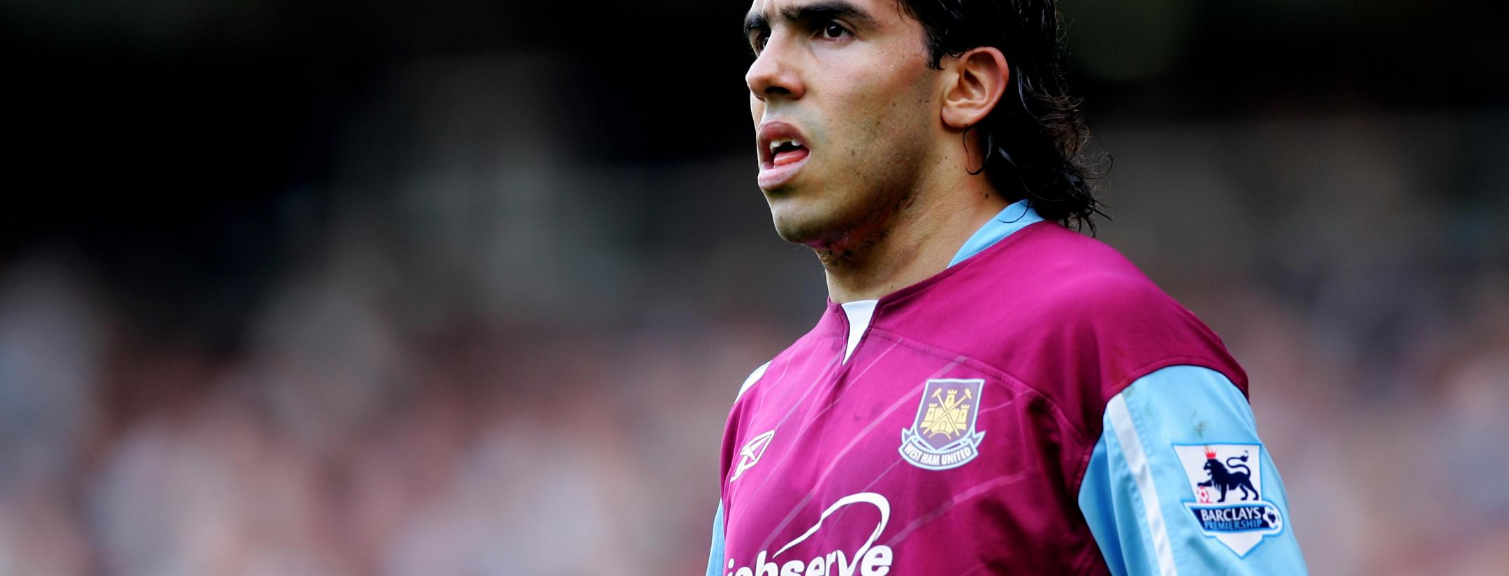 Carlos Tevez with West Ham