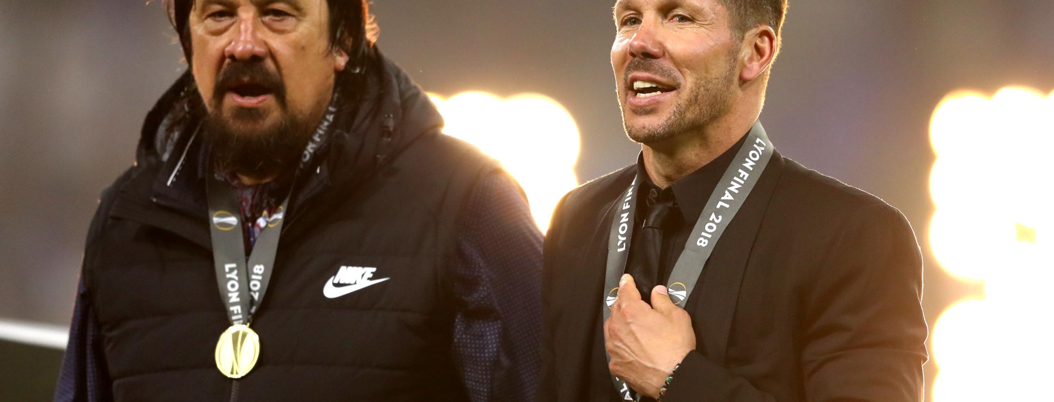 Mono Burgos and Diego Simeone