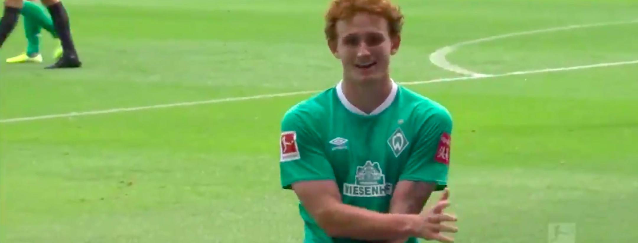 Josh Sargent Werder Bremen goal vs Augsburg