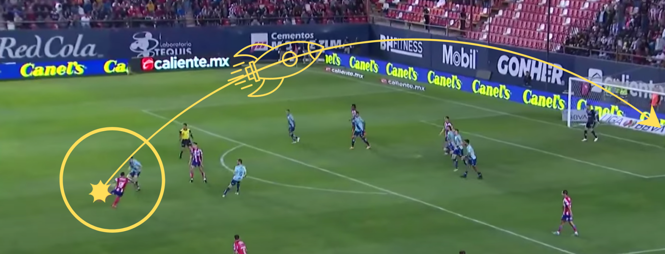 Javier Güémez goal vs Puebla