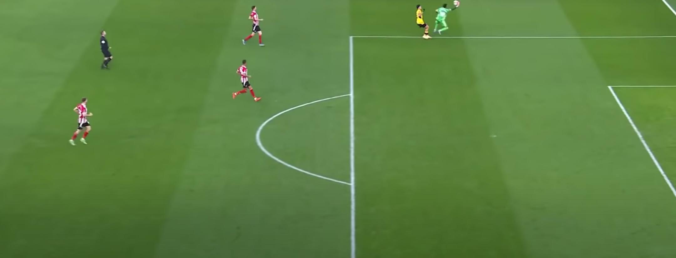 Asistencia de Raúl Jiménez vs Sheffield United