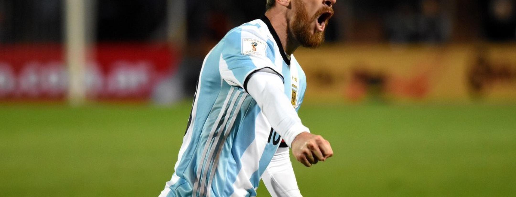 Lionel Messi led Argentina to victory over Uruguay.