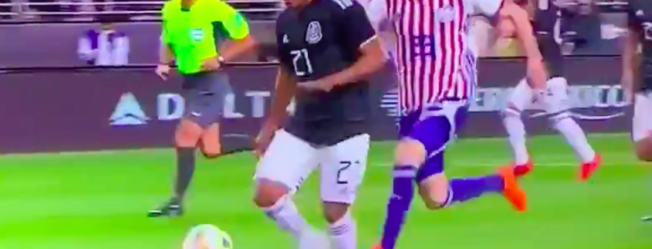 Miguel Almiron red card