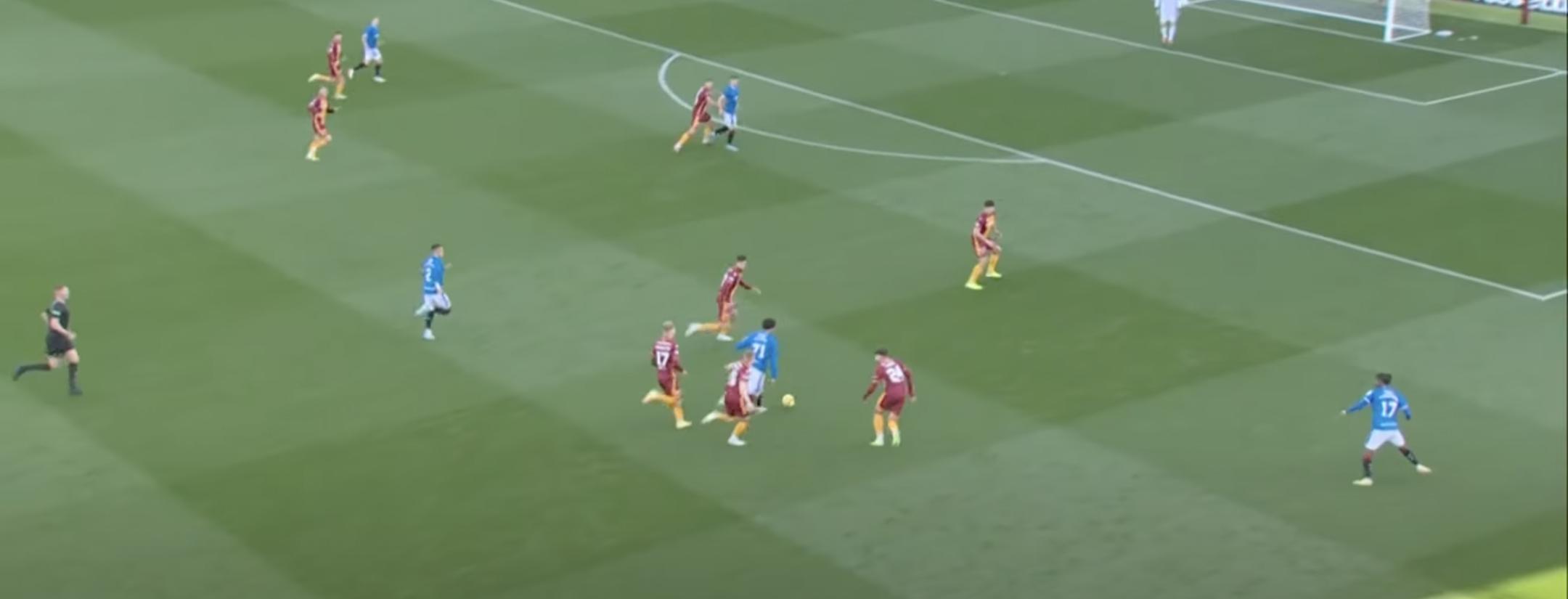 Malik Tillman goal vs Motherwell