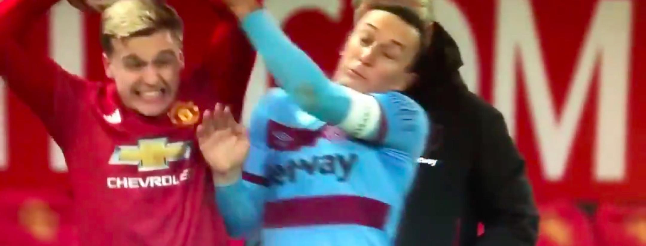 Mark Noble throw-in tackle