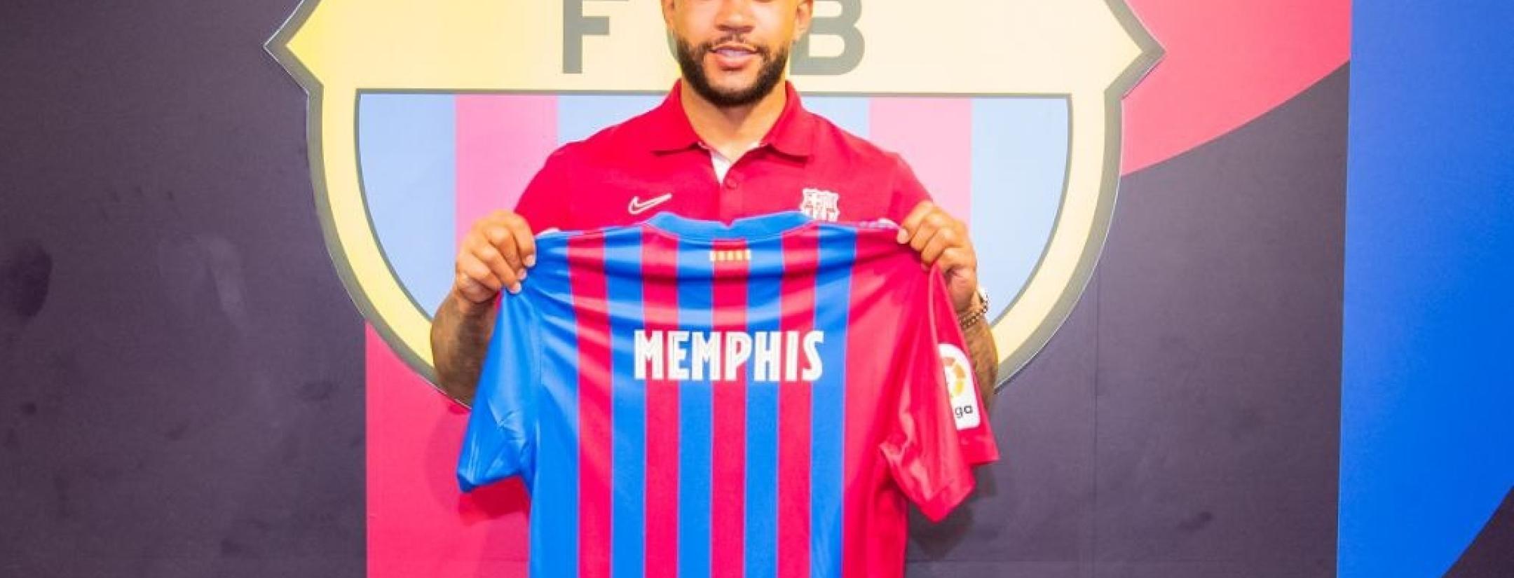 Memphis Depay en Barcelona
