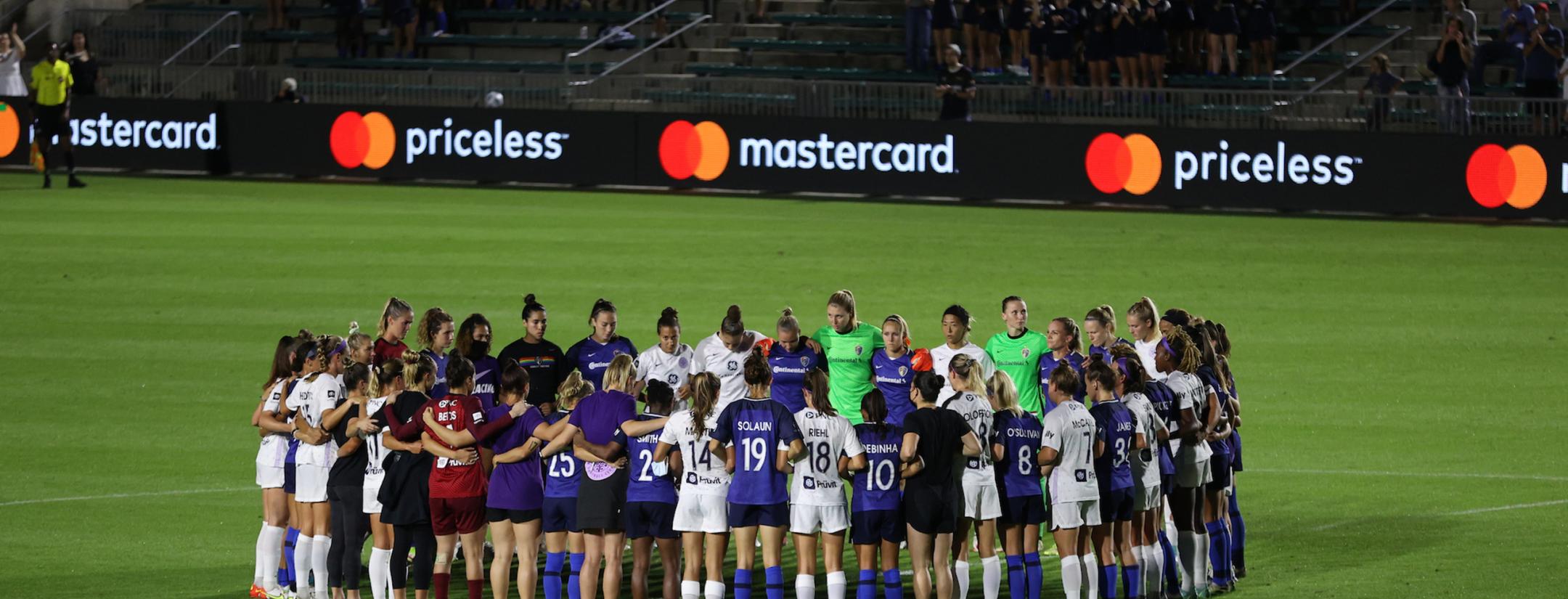 NWSL protest in sixth minute