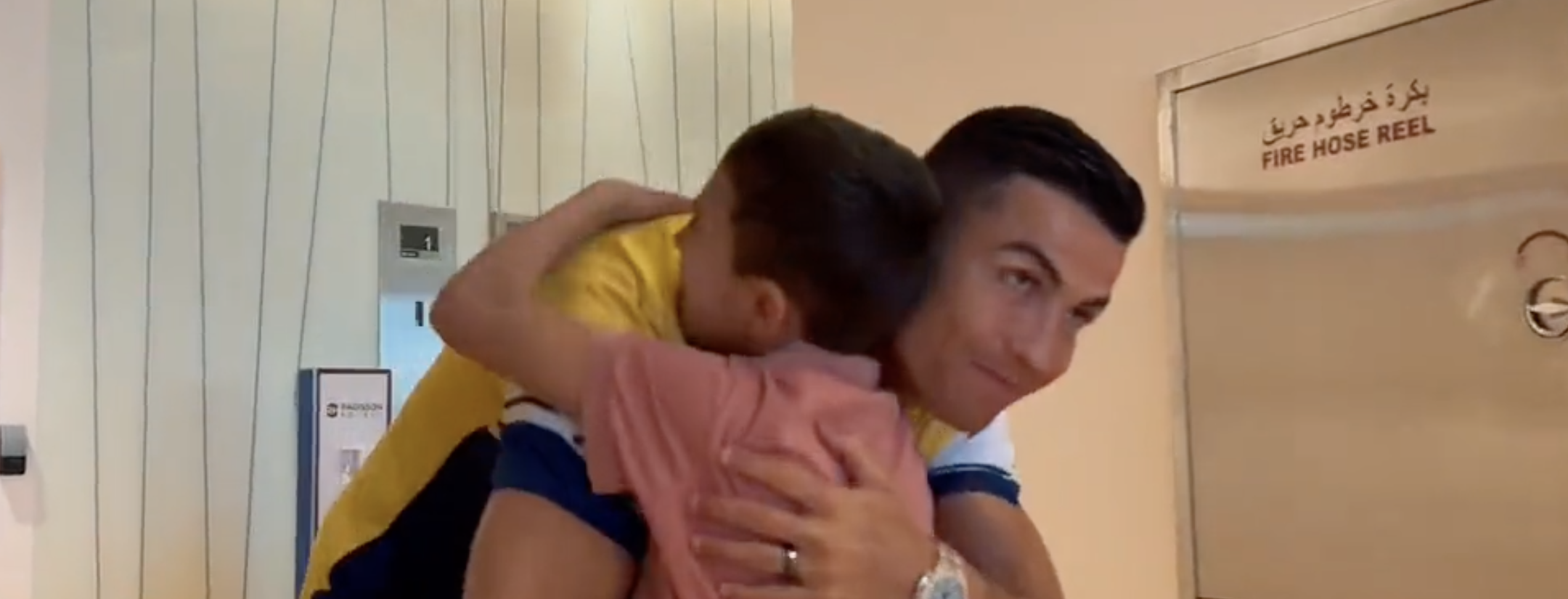Nabil Saeed meets his idol CR7
