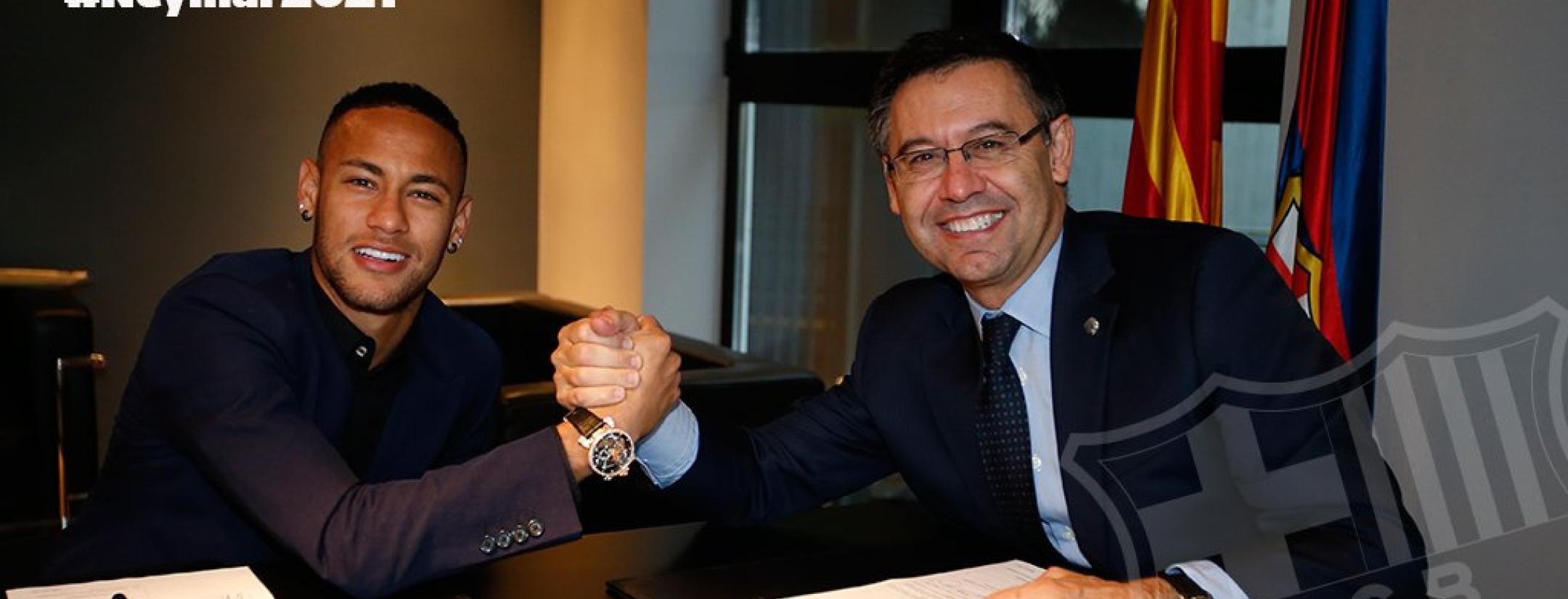 Neymar signs through 2021.