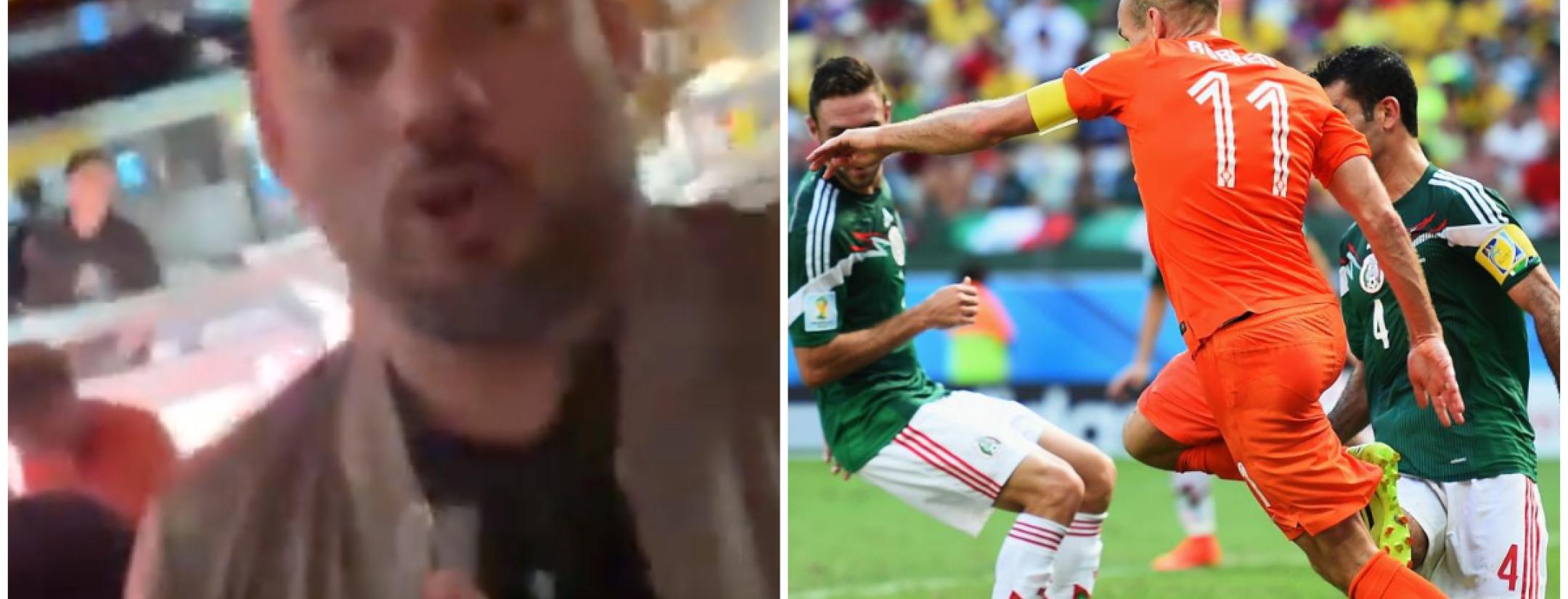 Wesley Sneijder dice que no era penal