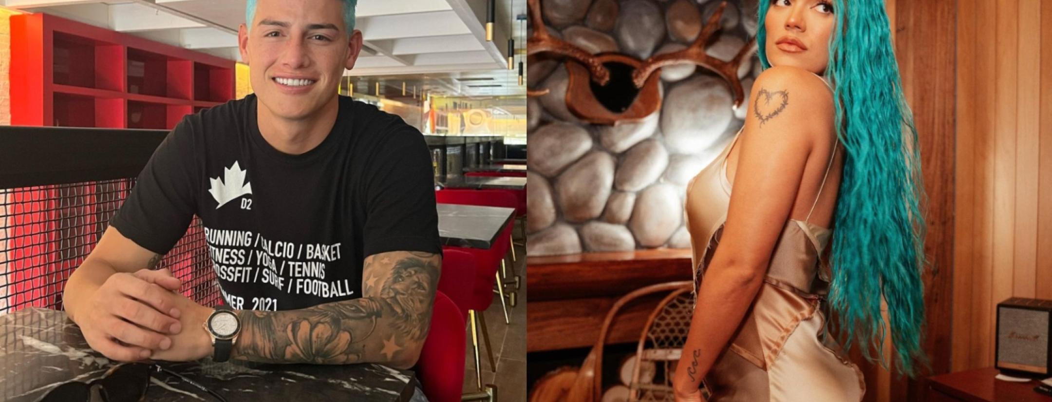 Pelo James Rodríguez y Karol G