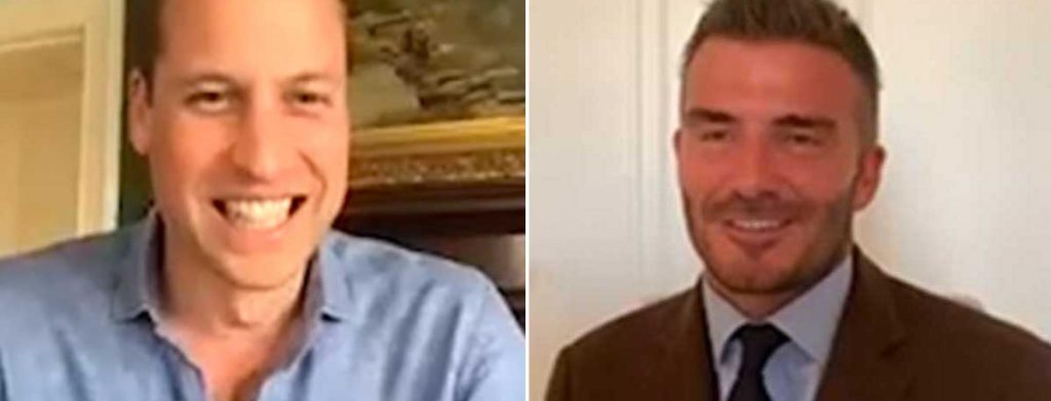 Prince William and David Beckham