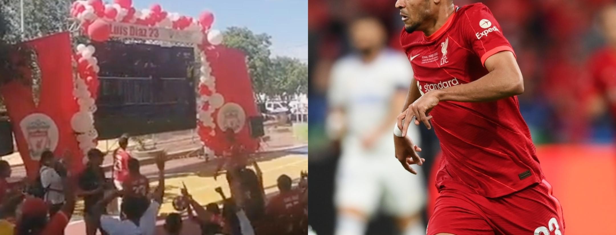 Fiesta en pueblo natal de Luis Díaz