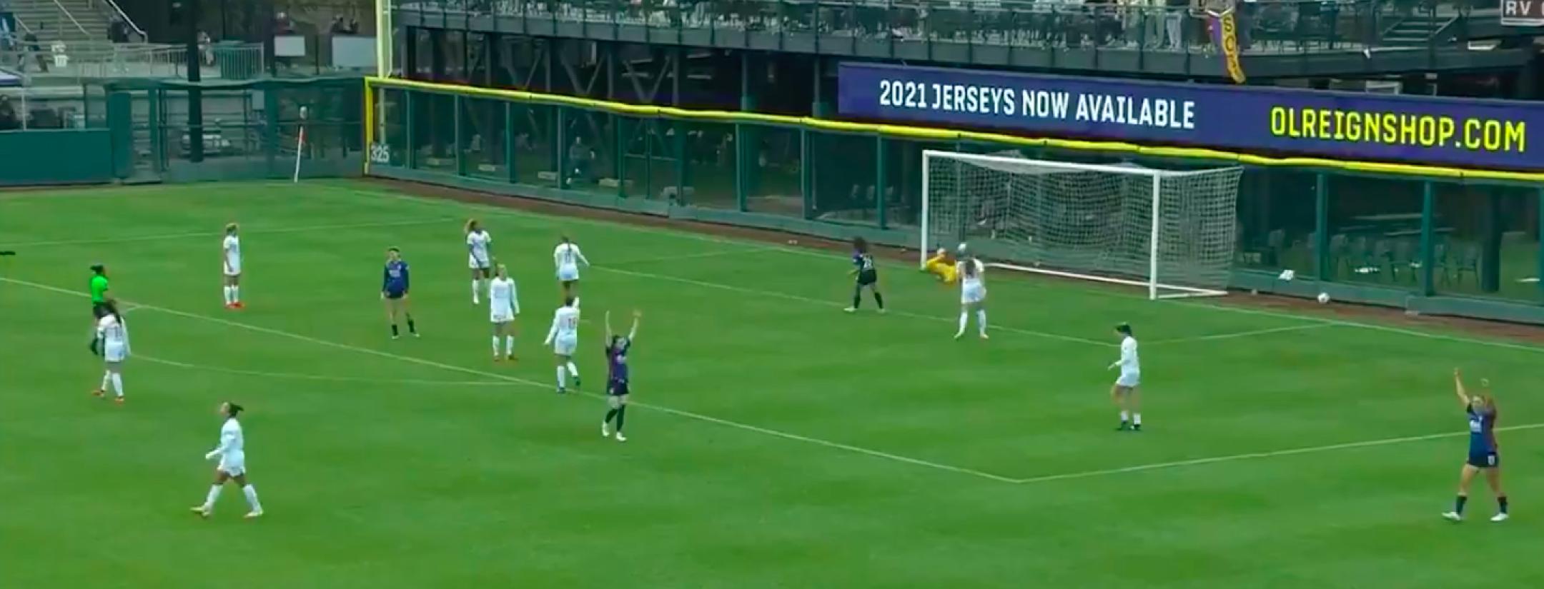 First Rose Lavelle OL Reign goal