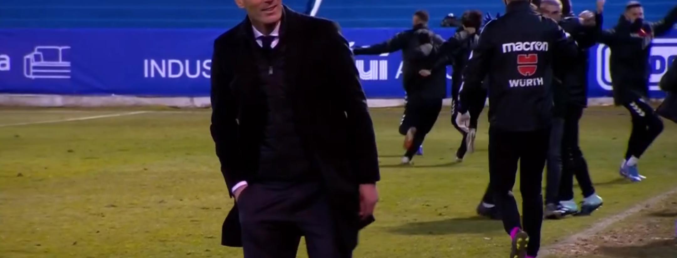 Zidane reacts to Alcoyano