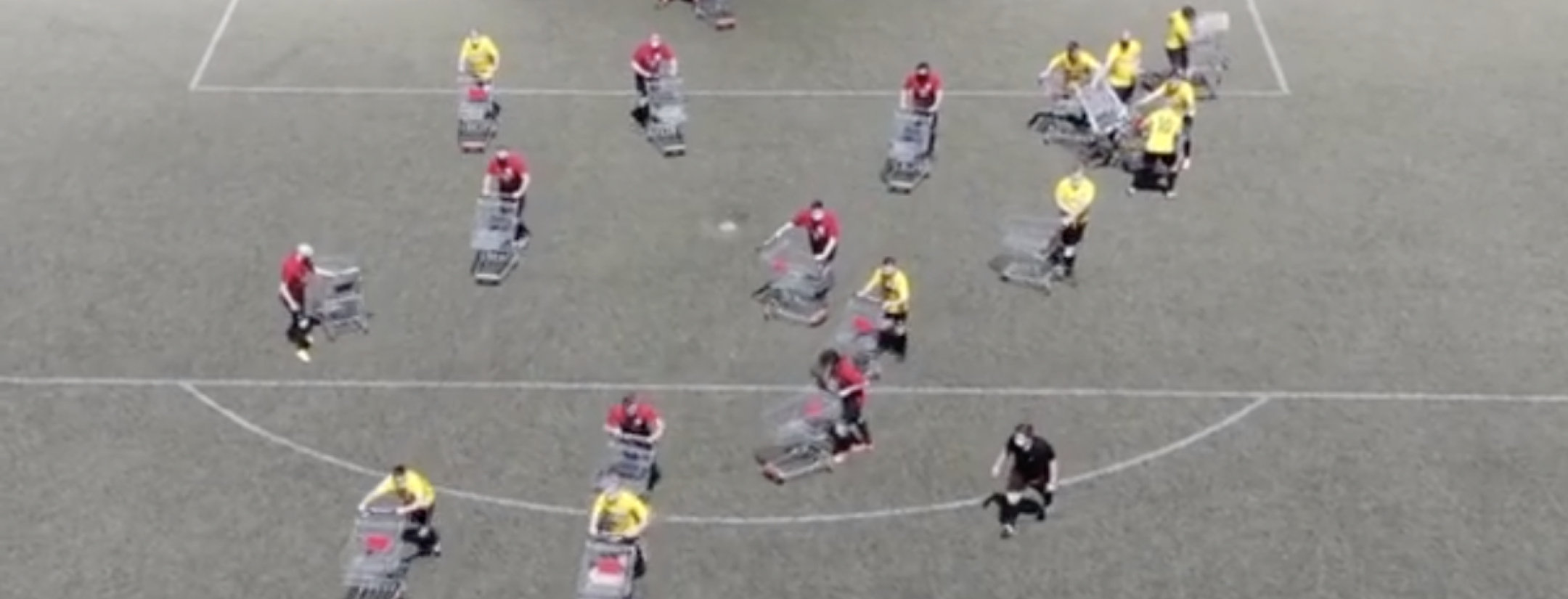 Shopping cart soccer