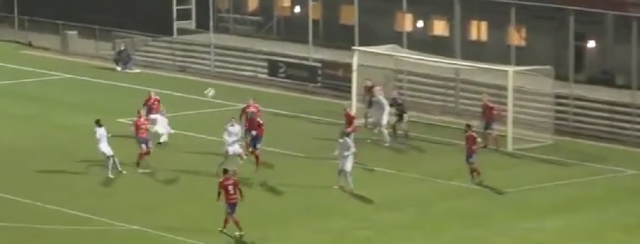 Self-assist off bicycle kick