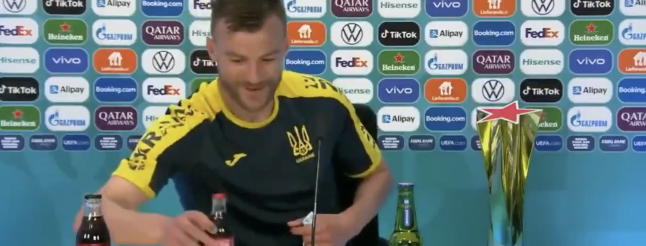 Players Moving Coca Cola Bottles Never Ends