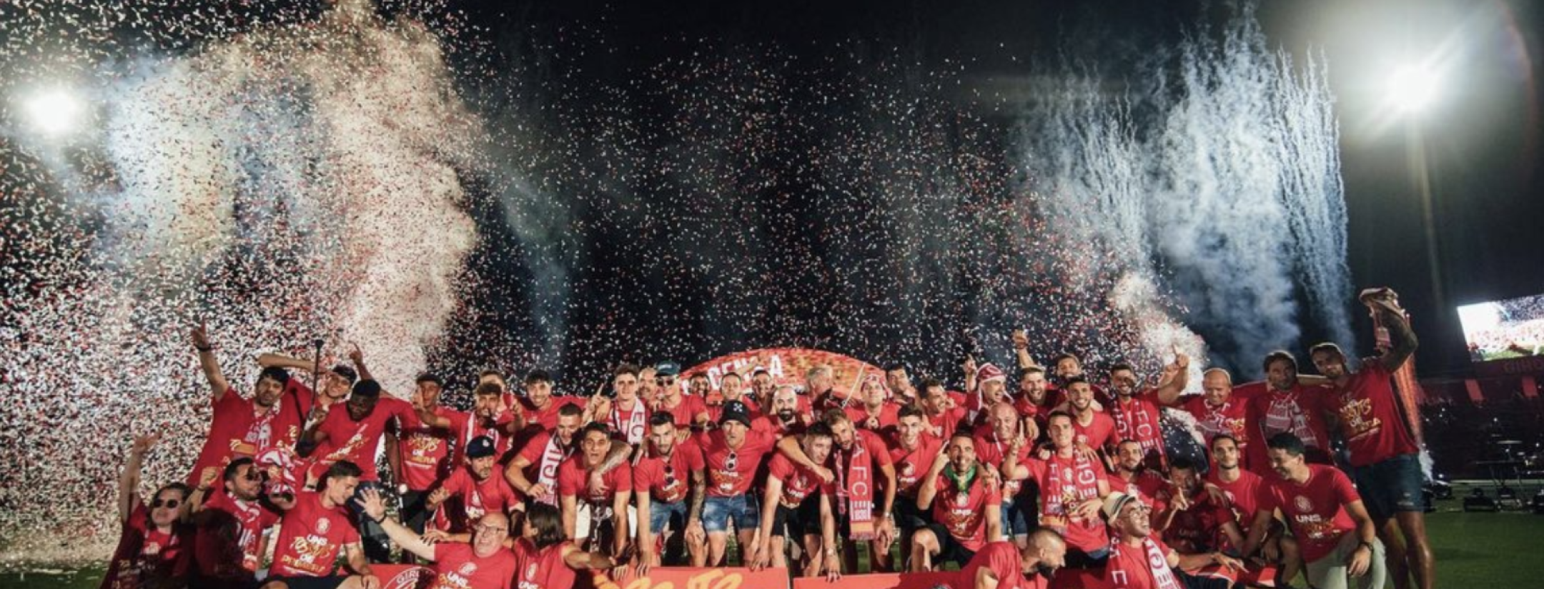 Girona FC Celebrates Promotion as one of three promoted LaLiga teams