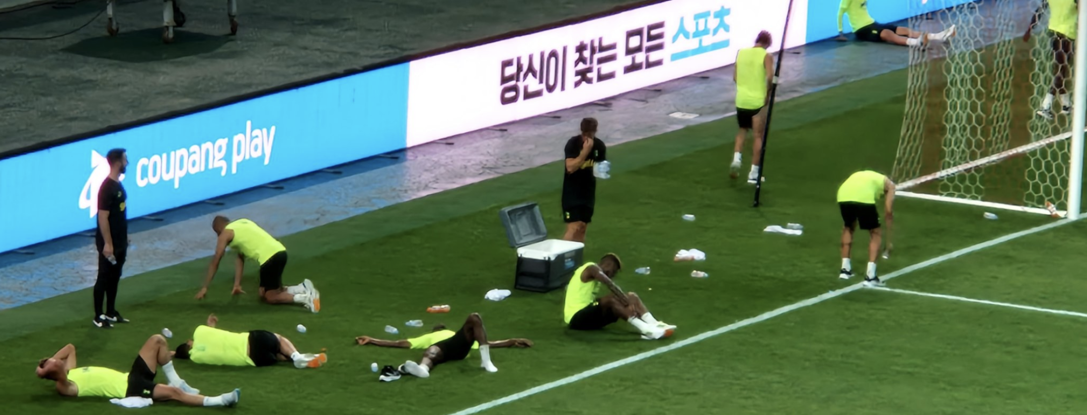 Spurs Players Seen Collapsing During Preseason Training Session